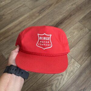 Vintage Burge Motor Company Trucker Snapback